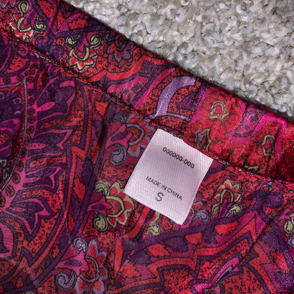 VS Red & Purple Designed Pajama Pants size S - Picture 4 of 5